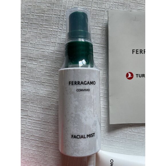 Ferragamo Red Travel Toiletry Bag With Facial Mist Lip Balm & Body Lotion Set - Picture 6 of 10